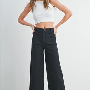 Black Wide-Leg Pants